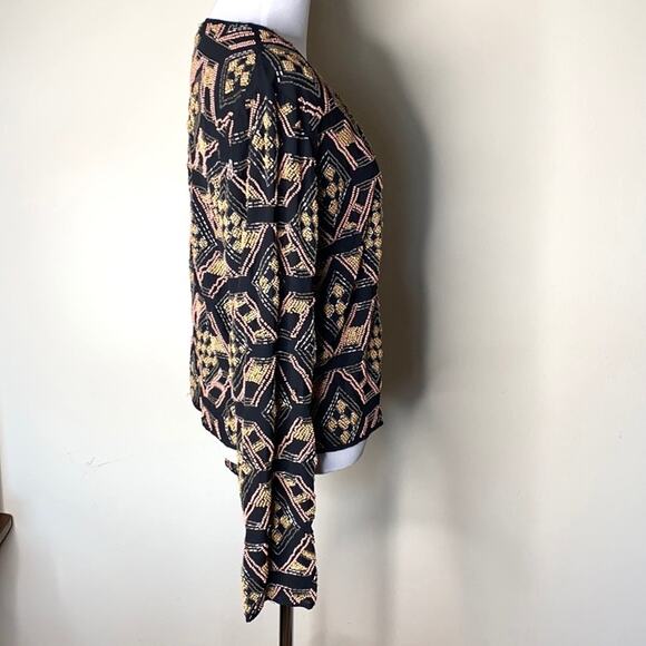 Jerome Black Beaded Open Front Y2K Jacket - Picture 5 of 10